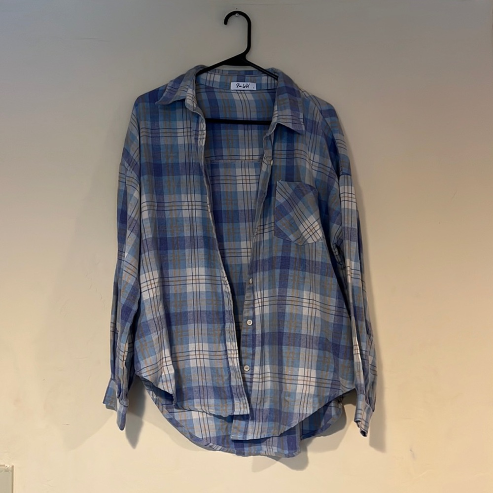 OVERSIZED FLANNEL (BLUE)